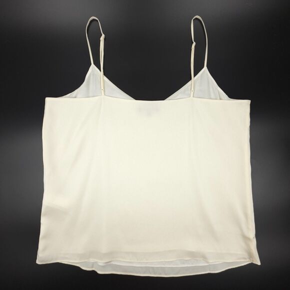 NEW Quince Washable Stretch Silk V-Neck Cami Ivory Basic Quiet Luxury Old Money - Picture 5 of 6